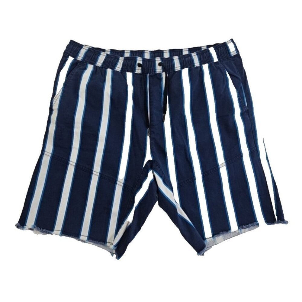No Boundaries Woven Jogger Shorts Men's Large Cut Off Retro Boho‎ Preppy Fringe